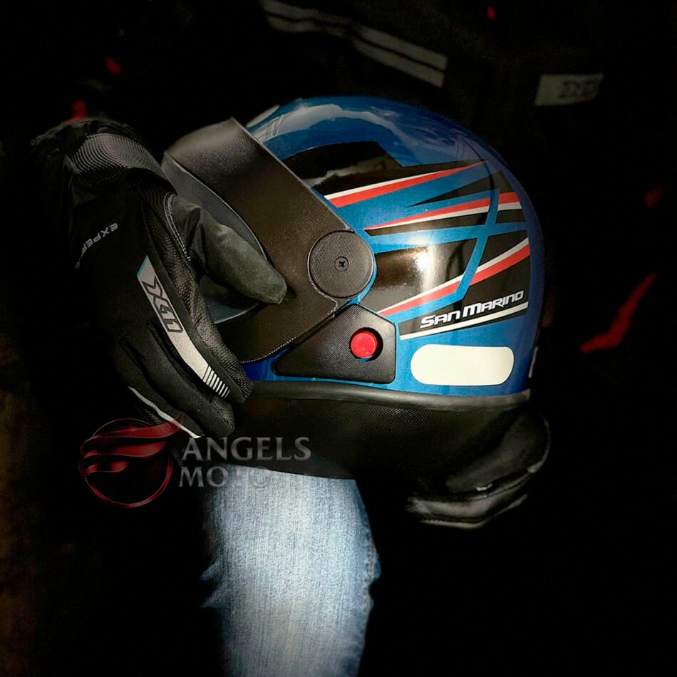 Capacete Taurus San Marino Azul Titanium