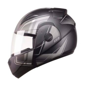 Capacete EBF New E8 Drift Preto Fosco/Prata