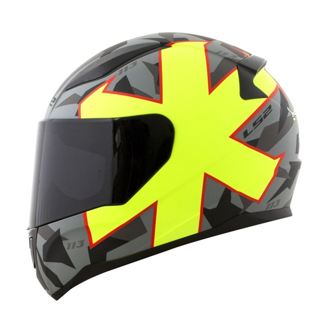 Capacete LS2 FF353 Rapid Paschoalin Matt Grey Yellow