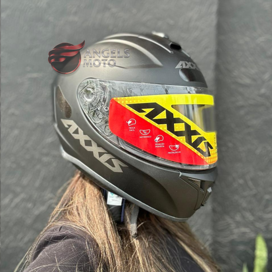 Capacete Axxis Draken Matt Black