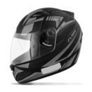 Capacete EBF New Spark Flash Preto Fosco/Prata