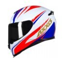 Capacete Axxis Eagle Hybrid Gloss White/Blue/Red