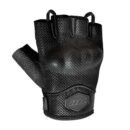 Luva X11 Blackout 1/2 Dedo Route Couro Caprino Masculina