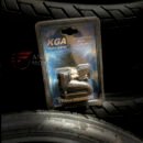 Cadeado Disco Pequeno KGA Com Guarda Pó Preto