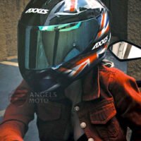 Capacete Axxis Draken UK Gloss Black/Red/Blue