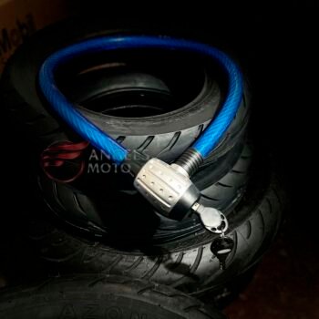 Cadeado Cabo Aço 2.2x100 Azul K&D