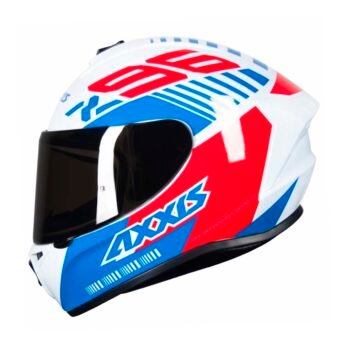 Capacete Axxis Draken Z96 Gloss White/Red/Blue