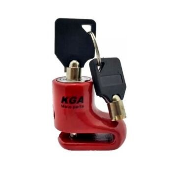 Cadeado Disco Pequeno KGA Vermelho