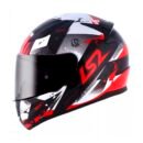 Capacete LS2 FF353 Rapid Grow Black Silver Red