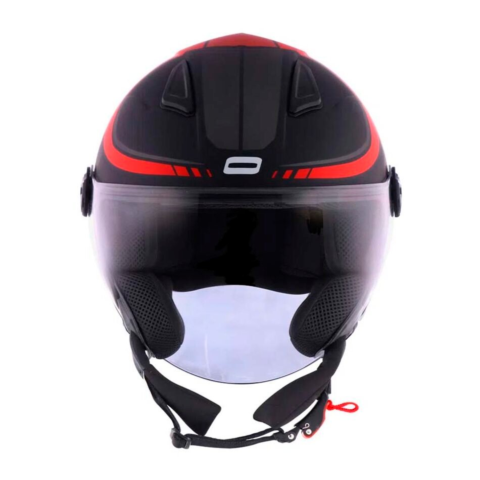 Capacete Norisk Orion City Matte Black Red