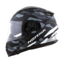 Capacete Norisk FF302 Destroyer Matte Black White