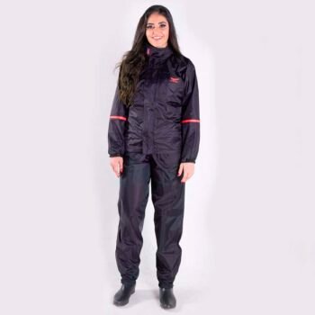 Conjunto Chuva Piracapas Confort Vermelho Nylon Feminina