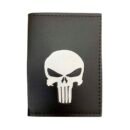 Carteira Porta Documento Motociclista Caveira Branca