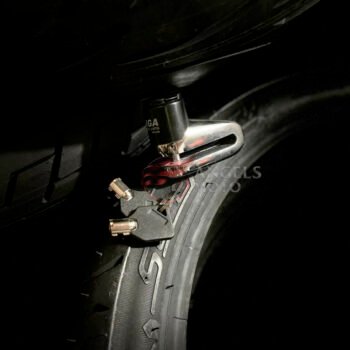 Cadeado Disco Pequeno KGA Com Guarda Pó Cromado