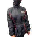 Conjunto Chuva Protector Nylon Vermelha Feminina