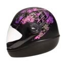 Capacete Taurus Fórmula 1 Brake Preto Fosco Rosa
