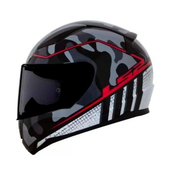 Capacete LS2 FF353 Rapid Bravado Grey Camo Red