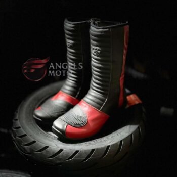 Bota Steitz Couro Vermelha Com Protetor