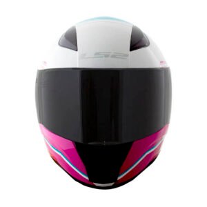 Capacete LS2 FF353 Rapid Candie White Pink Floyd Light Blue
