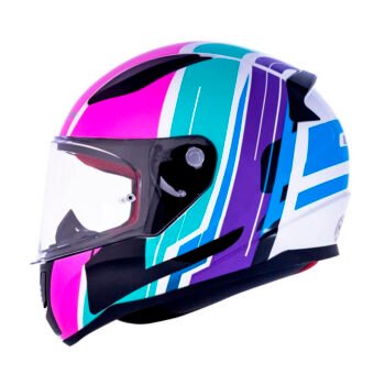 Capacete LS2 FF353 Rapid Flag Neon Fucsia