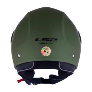 Capacete LS2 OF562 Airflow Monocolor Matte Military Grenn