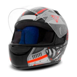 Capacete EBF Spark Air Preto Fosco Vermelho