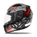 Capacete EBF Spark Air Preto Fosco Vermelho