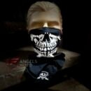 Capuz Balaclava Lycra Tubo flex Meio Rosto Caveira Hlx