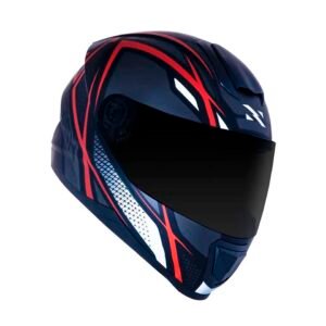 Capacete Norisk FF802 Razor Ninja Matte Black Titanium Red
