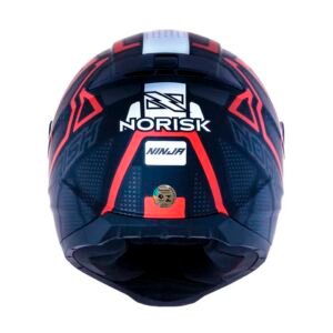 Capacete Norisk FF802 Razor Ninja Matte Black Titanium Red