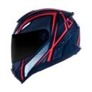 Capacete Norisk FF802 Razor Ninja Matte Black Titanium Red