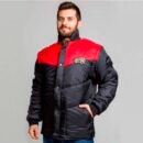 Jaqueta California Racing Tradicional Masculina Preta Vermelho