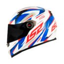 Capacete LS2 FF358 Draze White Blue Red