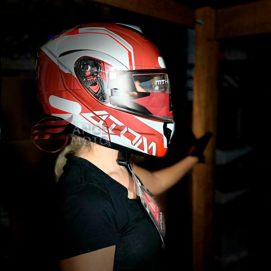 Capacete Mt Sv Atom Quark Red