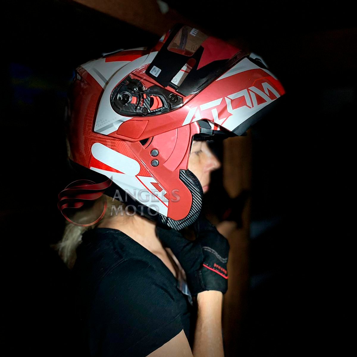Capacete Mt Sv Atom Quark Red