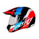 Capacete Bieffe 3 Sport Adventure Preto Azul