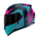 Capacete Race Tech Sector Exilio Matte Black Fucsia