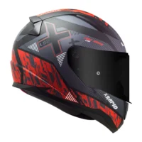 Capacete Ls2 FF353 Rapid Xtreet Matte Black Red-2