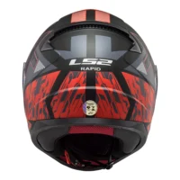 Capacete Ls2 FF353 Rapid Xtreet Matte Black Red-3