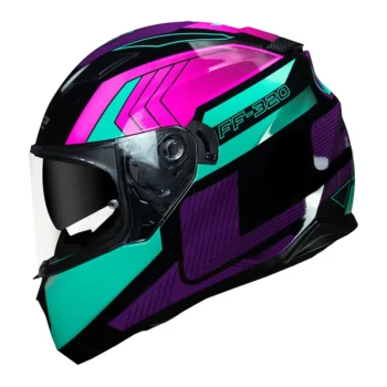 Capacete LS2 FF320 Stream Exo Black Blue Pink