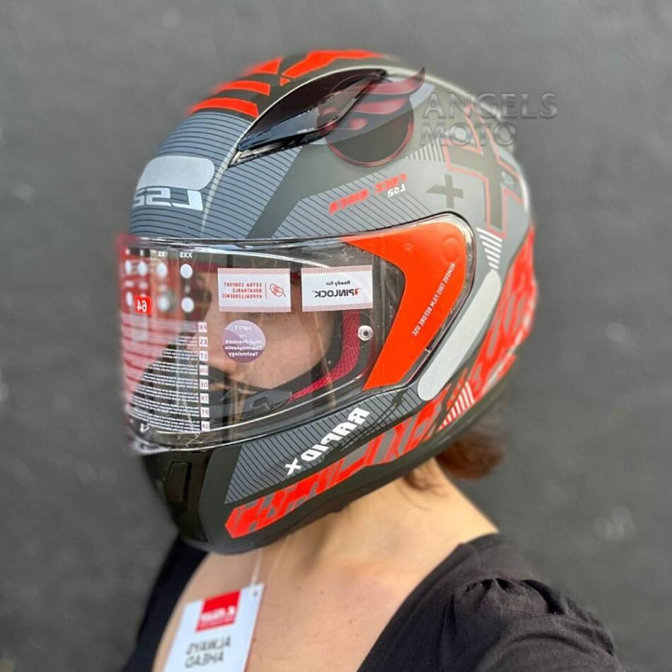 Capacete Ls2 FF353 Rapid Xtreet Matte Black Red