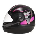 Capacete Taurus Fórmula 1 Neo Preto Fosco Rosa