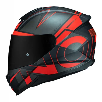 Capacete Norisk FF802 Razor Axial Matte Black Red