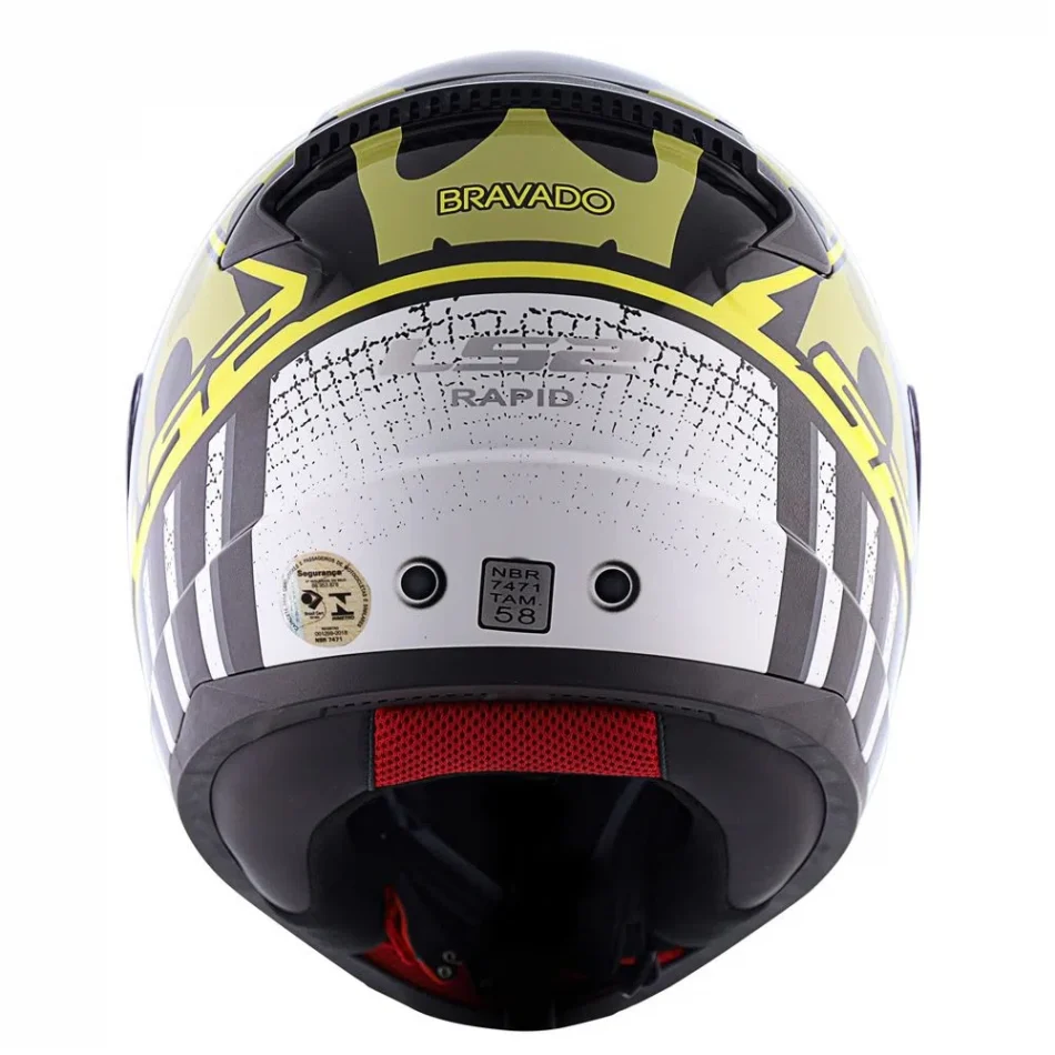 Capacete LS2 FF353 Rapid Bravado Black Camo Hv Yellow