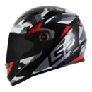 Capacete LS2 FF358 Tank Camo Black Red