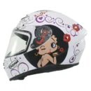Capacete Nasa NS701 Betty Boop Branco