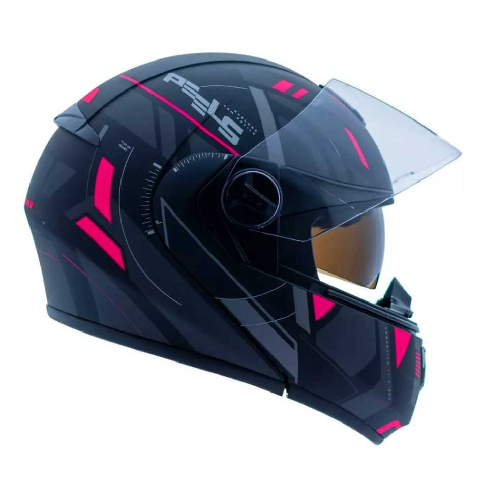 Capacete Peels Urban 2 Dynamic Preto Fosco Pink