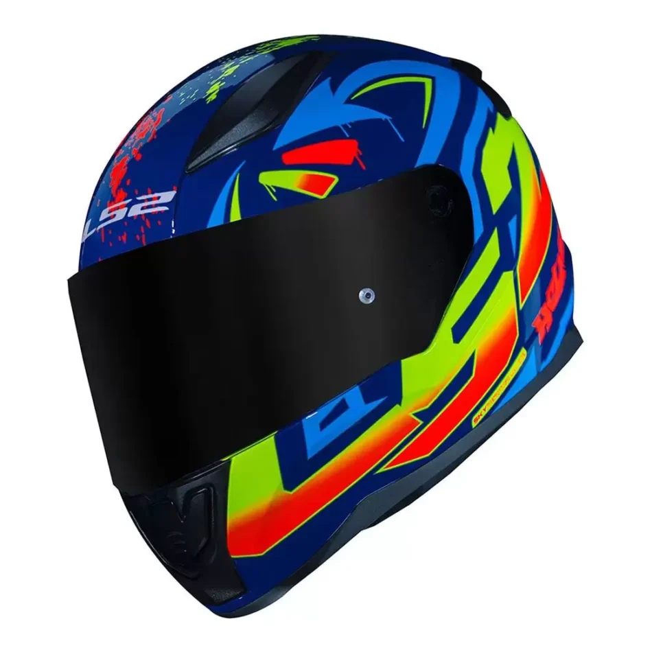 Capacete LS2 FF53 Rapid Tagline Blue Yellow