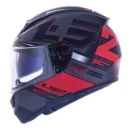 Capacete LS2 FF397 Vector Evo Frequency Matte Black Red