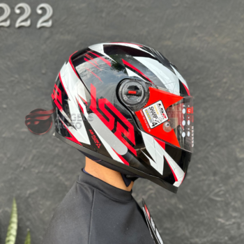 Capacete LS2 FF358 Draze Black White Red